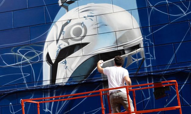 Disney+ escoge a Belin para un mural promocional de la serie del universo Star Wars ‘The Mandalorian’
